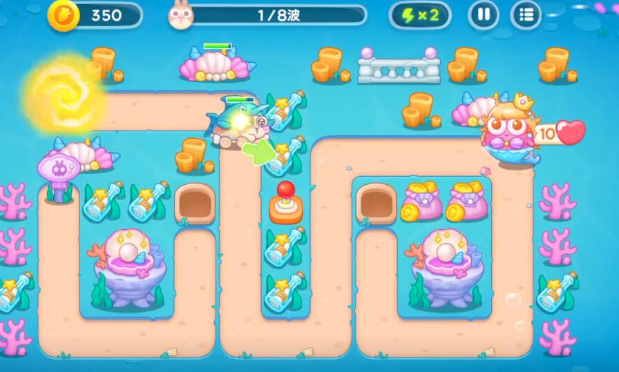 保卫萝卜4海的闺女第14关攻略