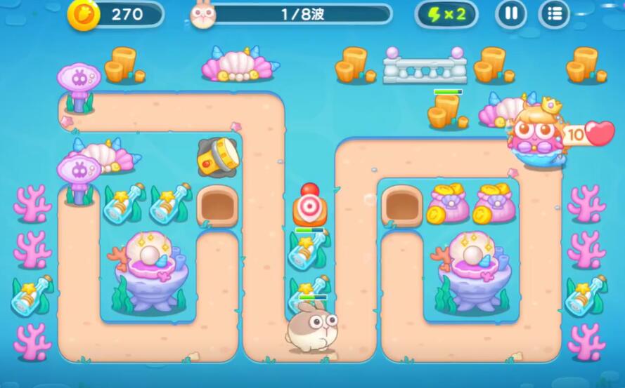 保卫萝卜4海的闺女第14关攻略