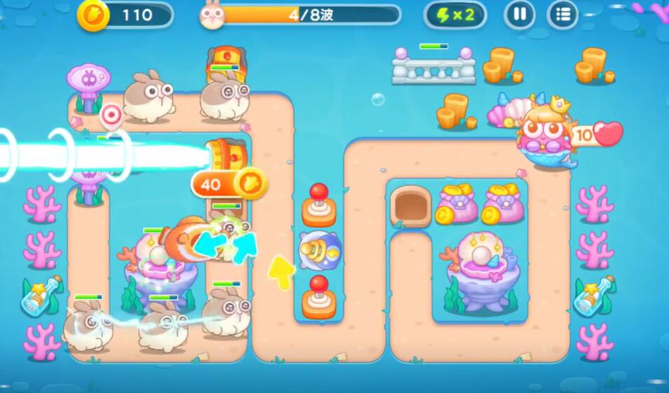 保卫萝卜4海的闺女第14关攻略