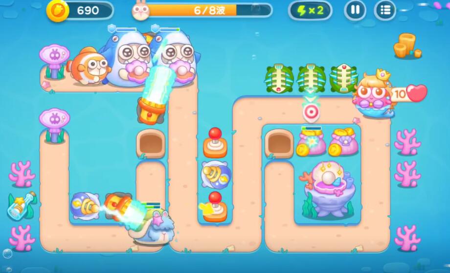 保卫萝卜4海的闺女第14关攻略