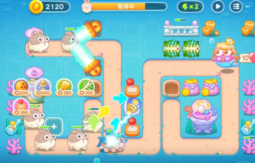 保卫萝卜4海的闺女第14关攻略