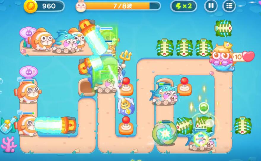 保卫萝卜4海的闺女第14关攻略