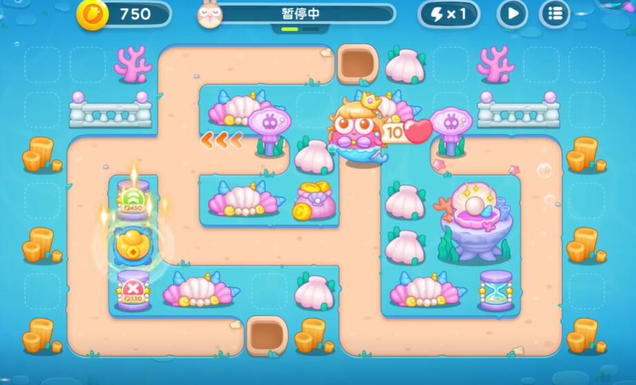 保卫萝卜4海的闺女第16关攻略
