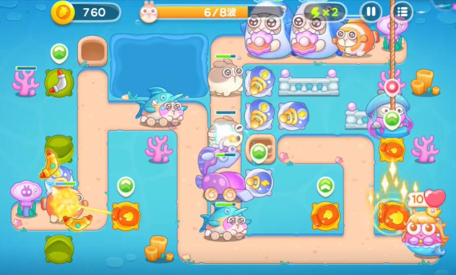 保卫萝卜4海的闺女第21关攻略