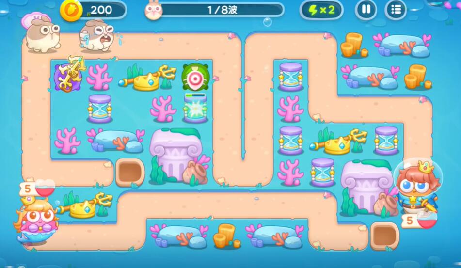 保卫萝卜4海的闺女第22关攻略