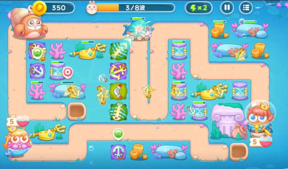 保卫萝卜4海的闺女第22关攻略