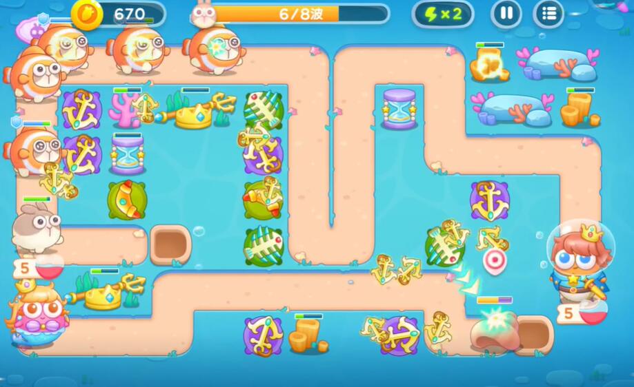 保卫萝卜4海的闺女第22关攻略
