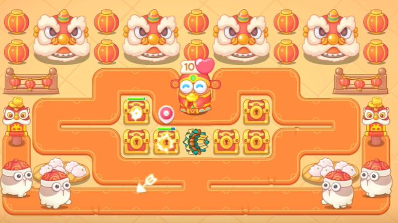 保卫萝卜4新春大集第14关攻略