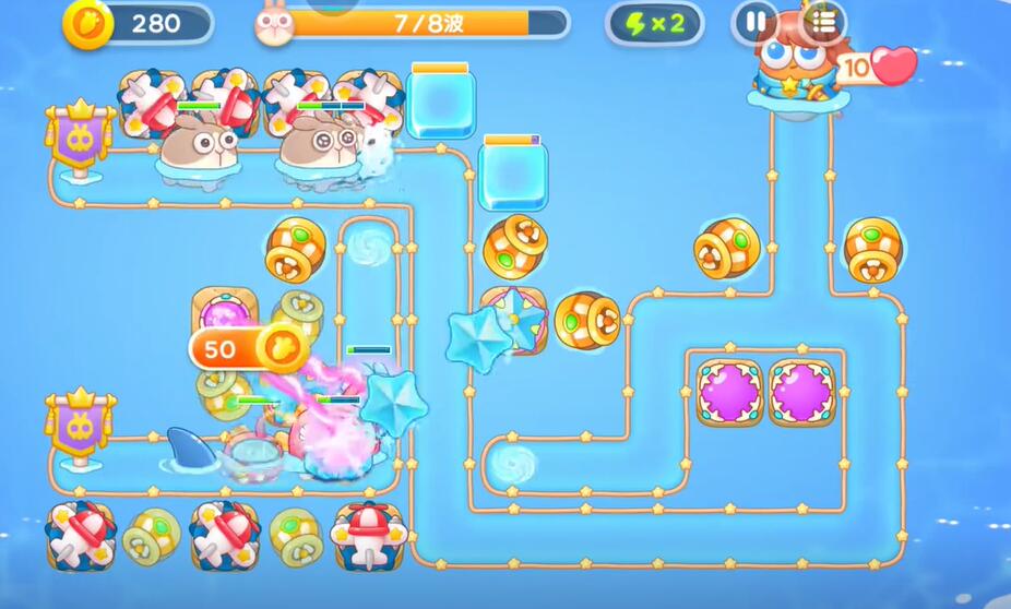 保卫萝卜4海的闺女第34关攻略