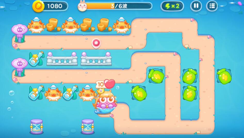 保卫萝卜4海的闺女第39关攻略