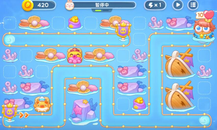 保卫萝卜4海的闺女第45关攻略