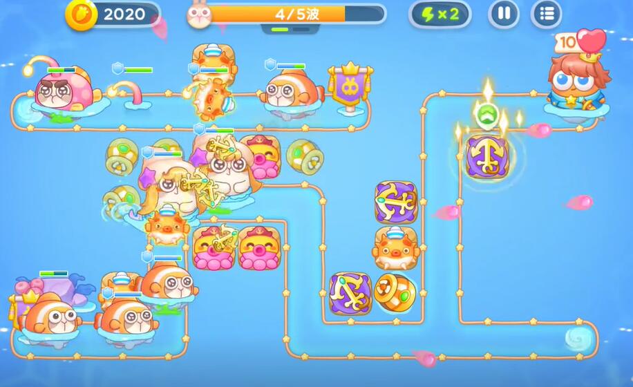 保卫萝卜4海的闺女第45关攻略