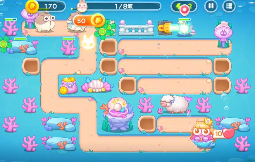 保卫萝卜4海的闺女第49关攻略