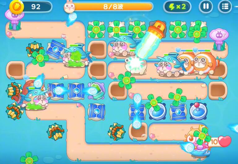保卫萝卜4海的闺女第49关攻略