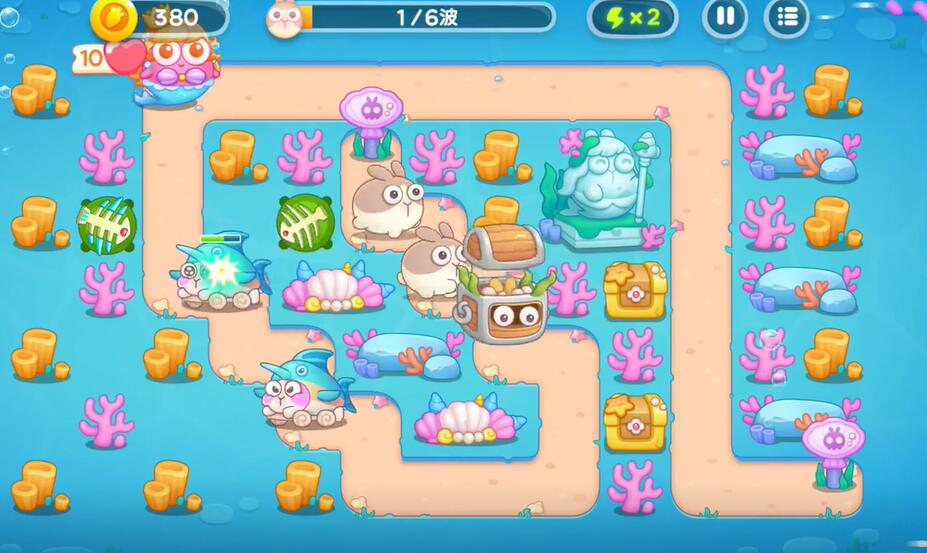 保卫萝卜4海的闺女第55关攻略