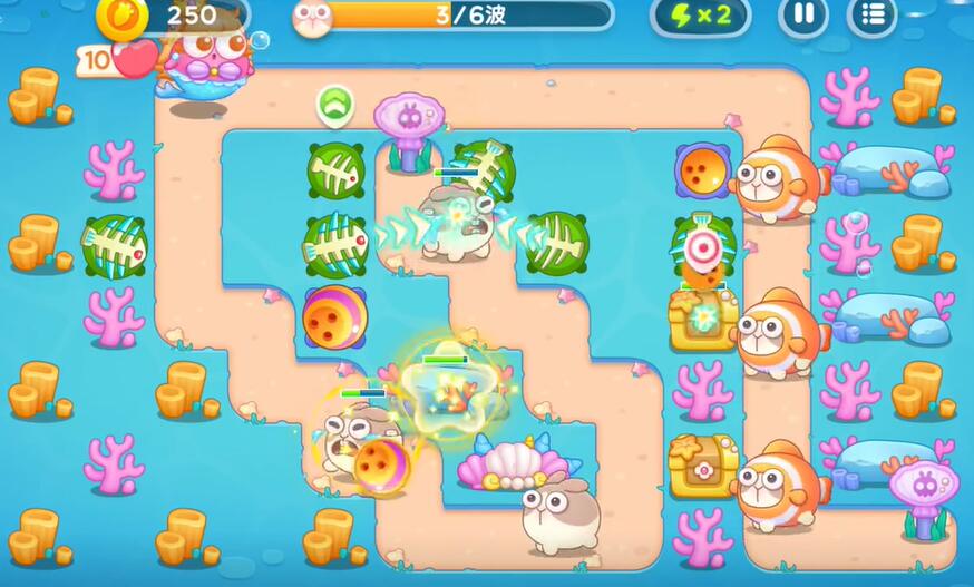 保卫萝卜4海的闺女第55关攻略
