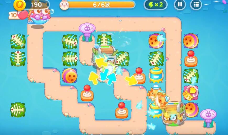 保卫萝卜4海的闺女第55关攻略