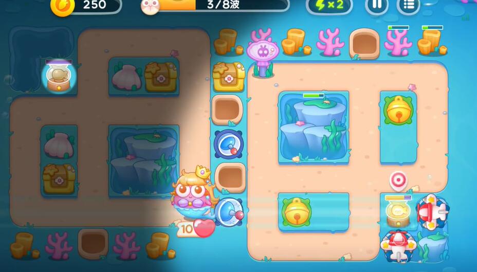 保卫萝卜4海的闺女第58关攻略