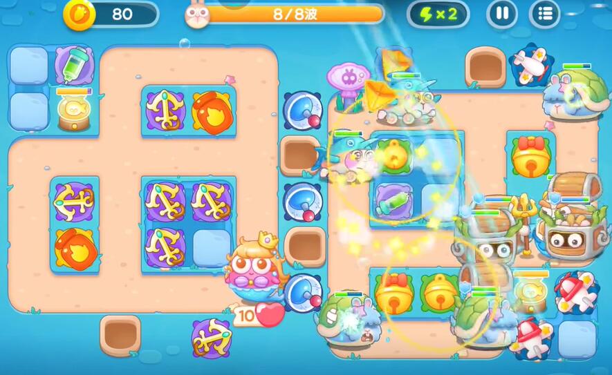 保卫萝卜4海的闺女第58关攻略