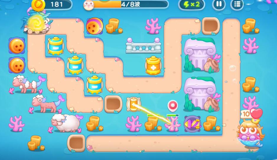 保卫萝卜4海的闺女第59关攻略