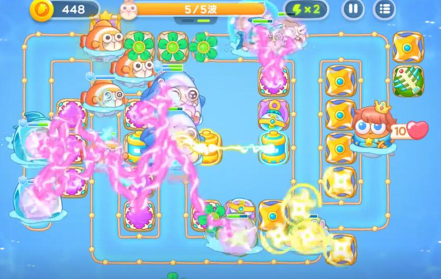 保卫萝卜4海的闺女第61关攻略
