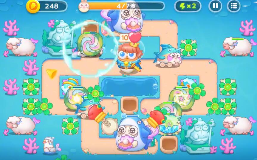 保卫萝卜4海的闺女第64关攻略