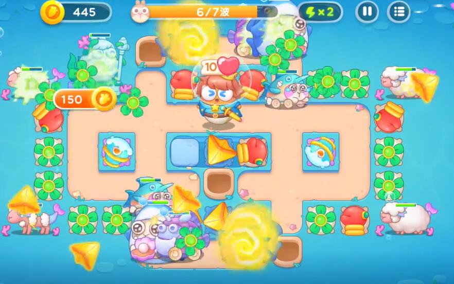 保卫萝卜4海的闺女第64关攻略