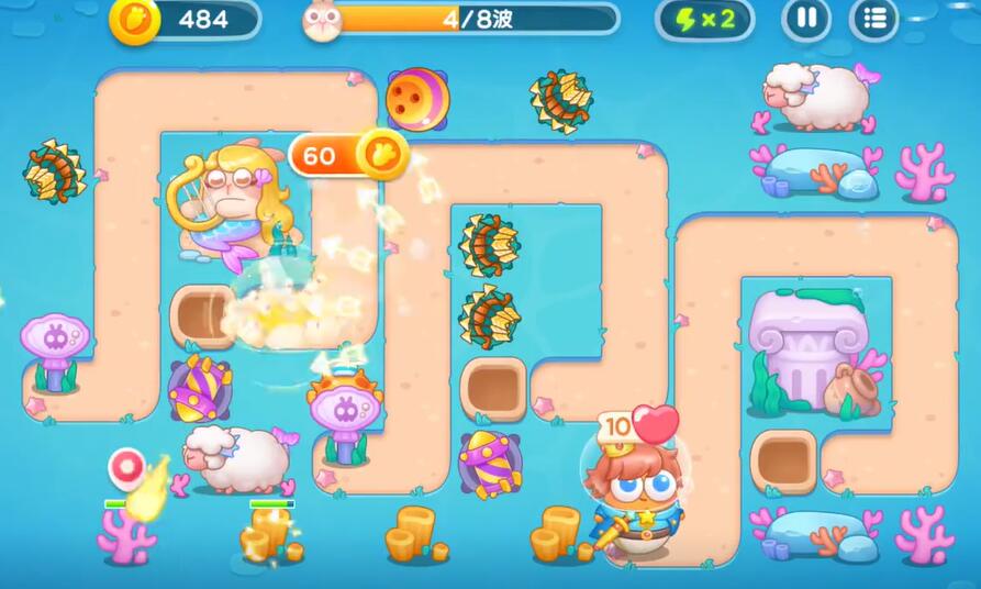 保卫萝卜4海的闺女第65关攻略
