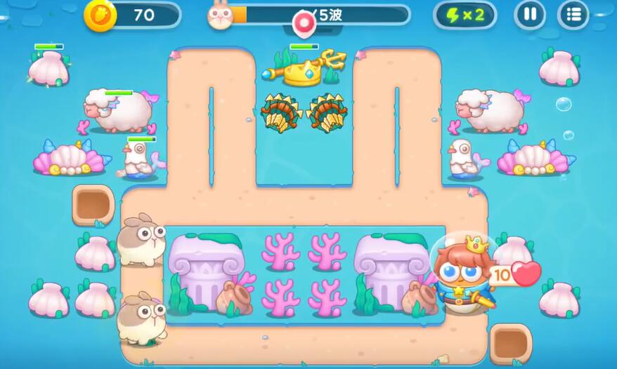 保卫萝卜4海的闺女第66关攻略