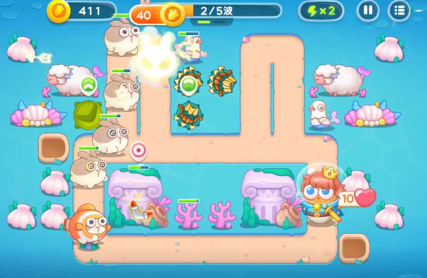 保卫萝卜4海的闺女第66关攻略