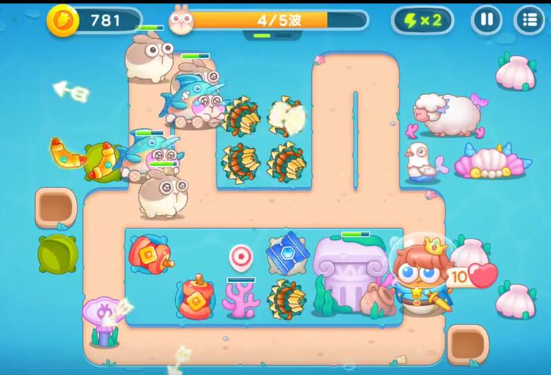 保卫萝卜4海的闺女第66关攻略