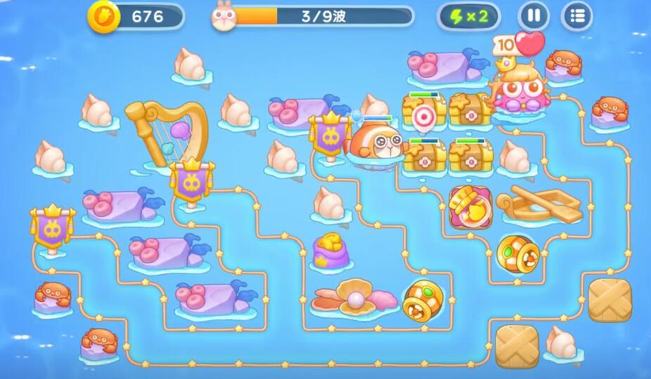 保卫萝卜4海的闺女第68关攻略