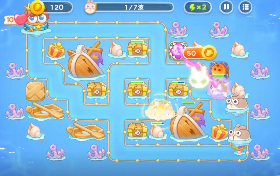 保卫萝卜4海的闺女第69关攻略