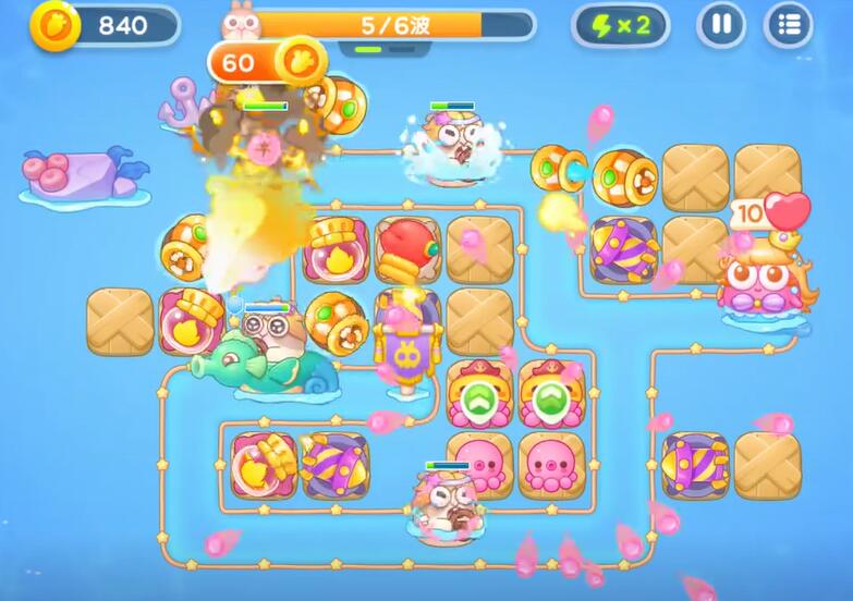 保卫萝卜4海的闺女第71关攻略