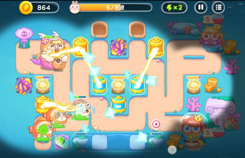 保卫萝卜4海的闺女第72关攻略