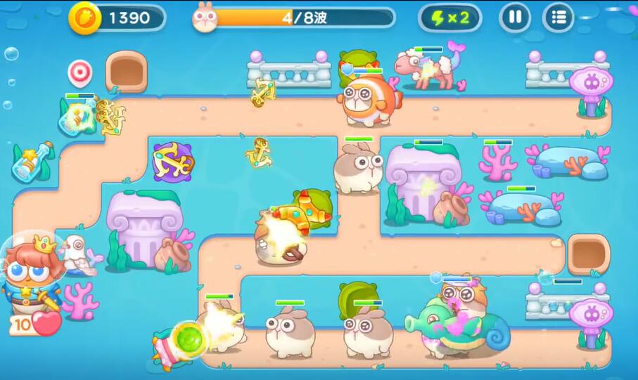 保卫萝卜4海的闺女第73关攻略