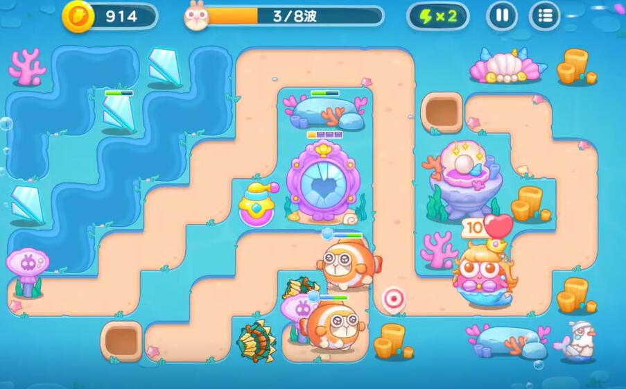 保卫萝卜4海的闺女第74关攻略