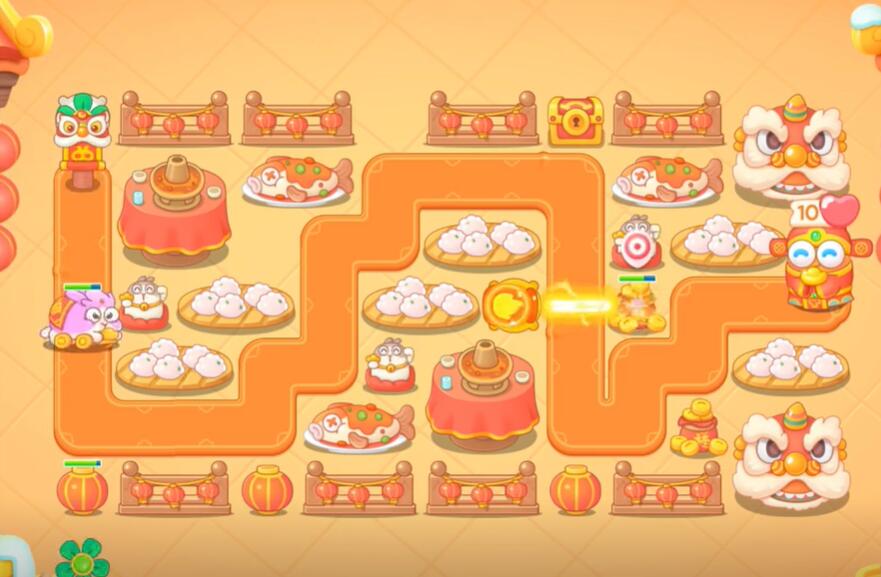 保卫萝卜4福神大作战第1关攻略