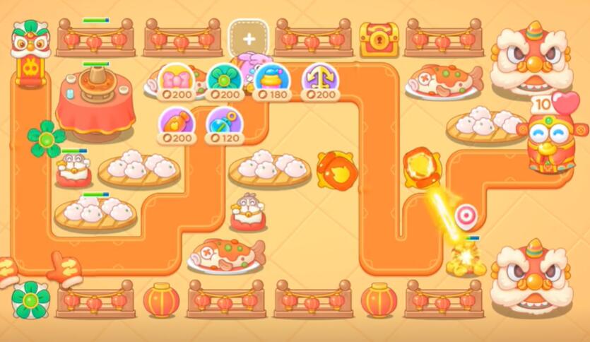 保卫萝卜4福神大作战第1关攻略