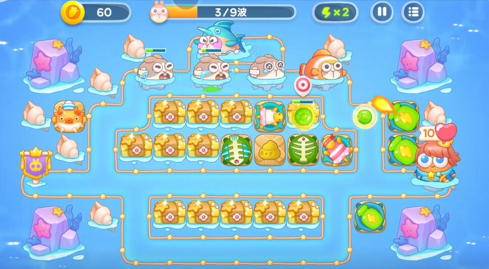 保卫萝卜4海的闺女第79关攻略