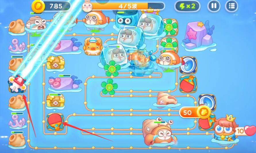 保卫萝卜4海的闺女第81关攻略
