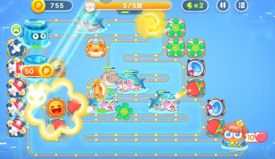 保卫萝卜4海的闺女第81关攻略