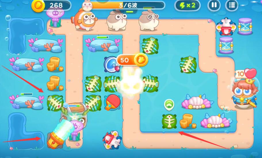 保卫萝卜4海的闺女第81关攻略