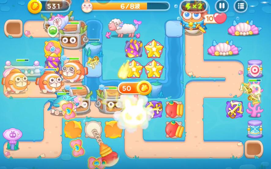 保卫萝卜4海的闺女第84关攻略