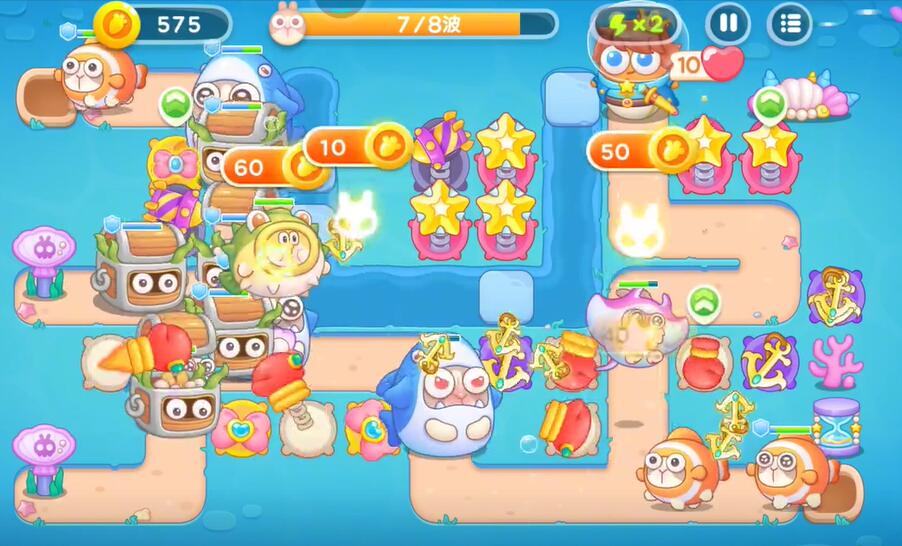 保卫萝卜4海的闺女第84关攻略