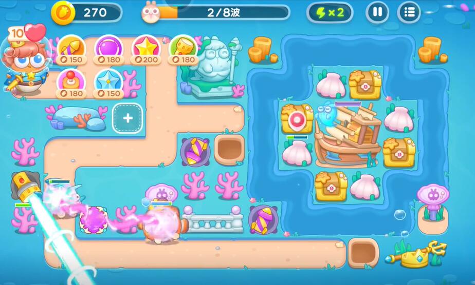 保卫萝卜4海的闺女第85关攻略