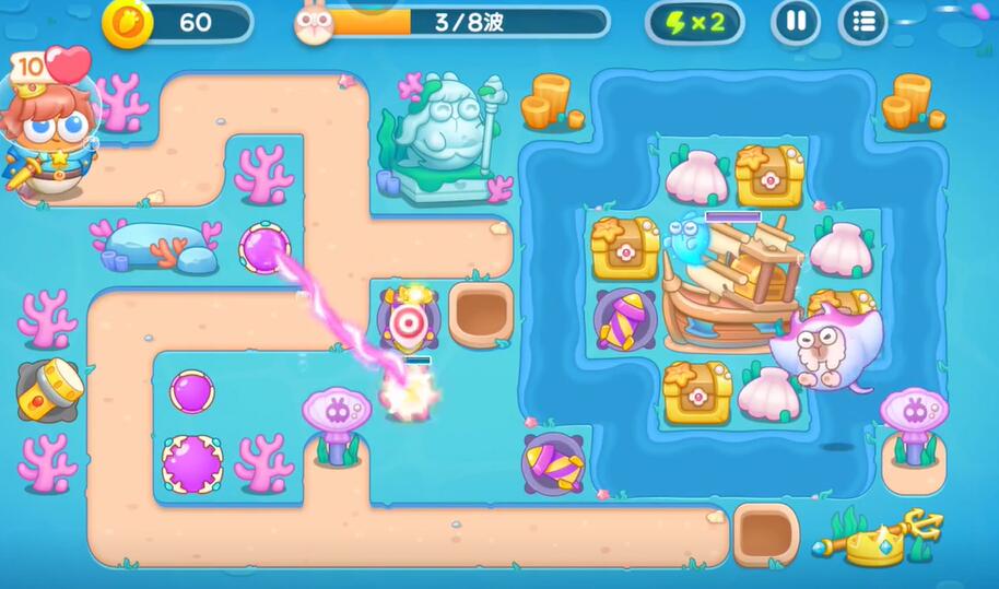 保卫萝卜4海的闺女第85关攻略