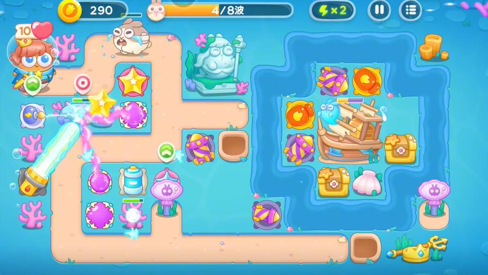 保卫萝卜4海的闺女第85关攻略