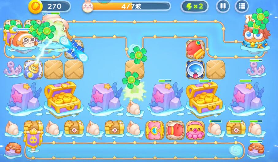 保卫萝卜4海的闺女第88关攻略