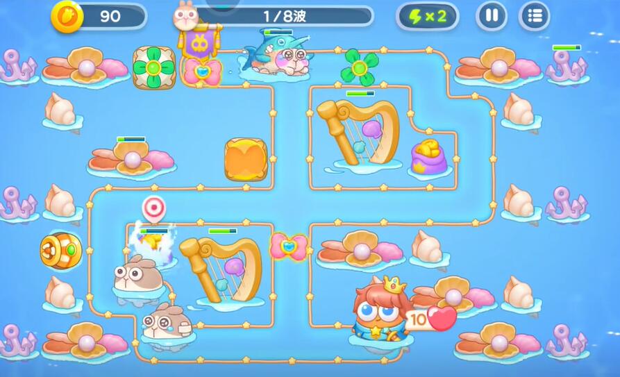 保卫萝卜4海的闺女第96关攻略